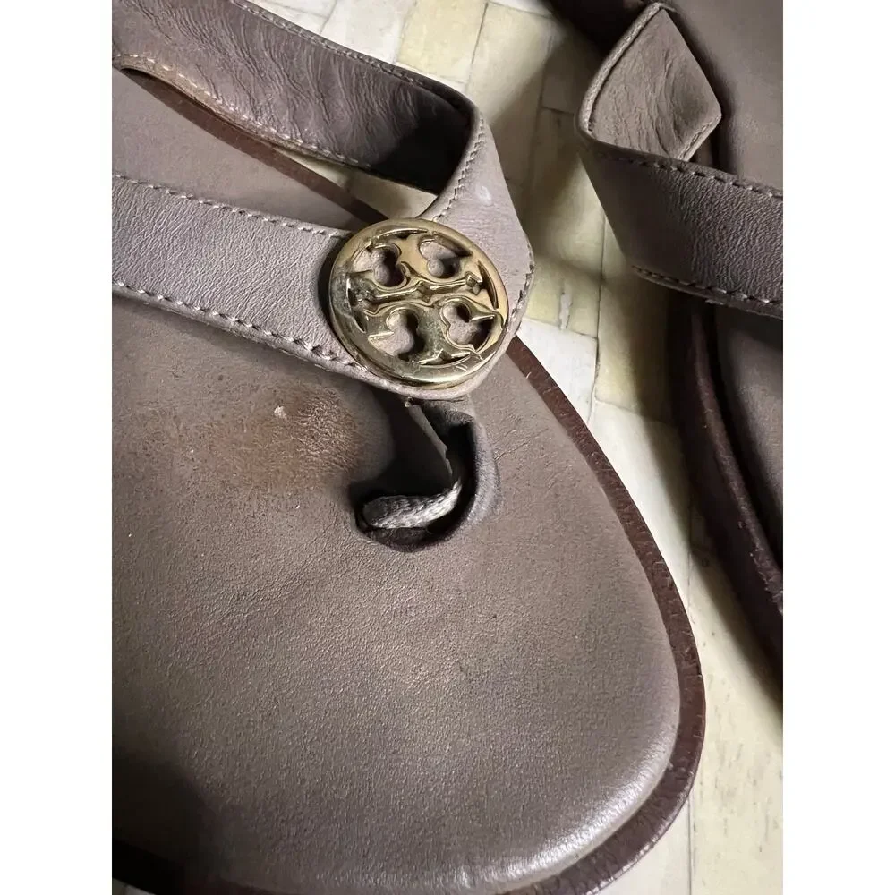 Tory Burch Benton Leather Thong Sandals